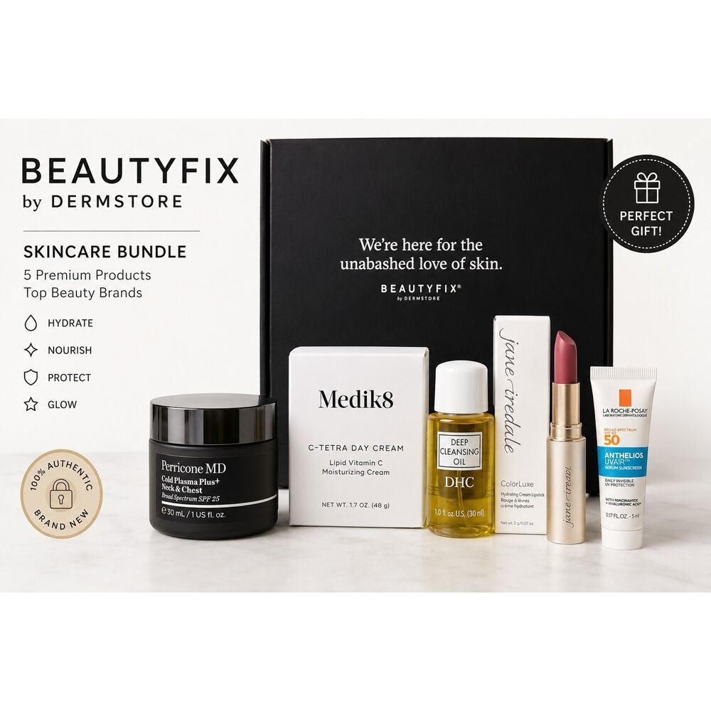 BeautyFIX Dermstore Skincare Bundle Medik8 PerriconeMD DHC Jane Iredale NEW